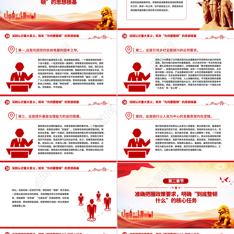 党建风锻造坚强战斗堡垒引领乡村全面振兴PPT农村基层党组织党课