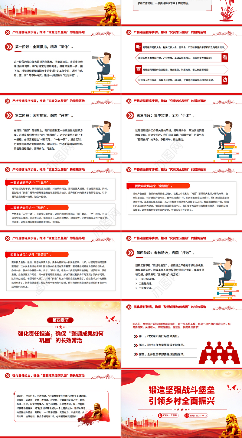 党建风锻造坚强战斗堡垒引领乡村全面振兴PPT农村基层党组织党课