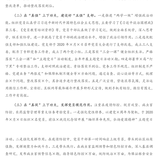 X市X站党支部书记2020年度抓党建工作述职报告