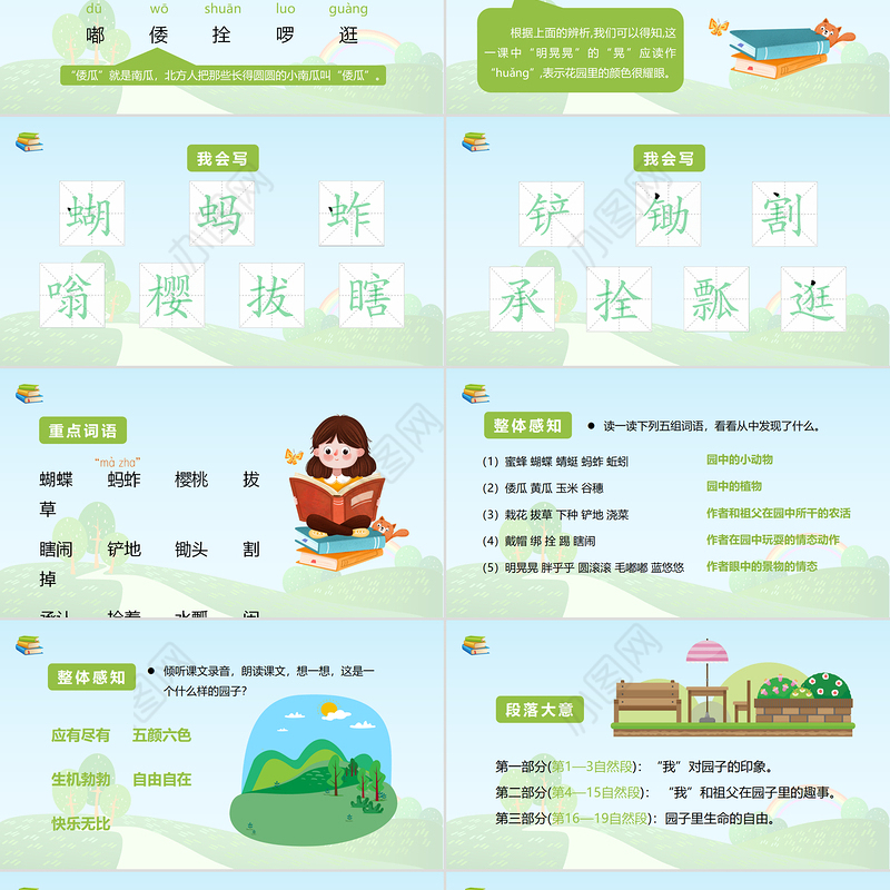 2022祖父的园子PPT第2课小学五年级语文下册部编人教版教学课件