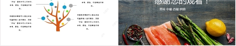 大气秋季健康饮食烘焙美食ppt