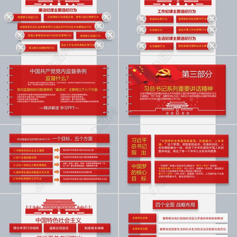 精品90页党课党员应知应会两学一做PPT