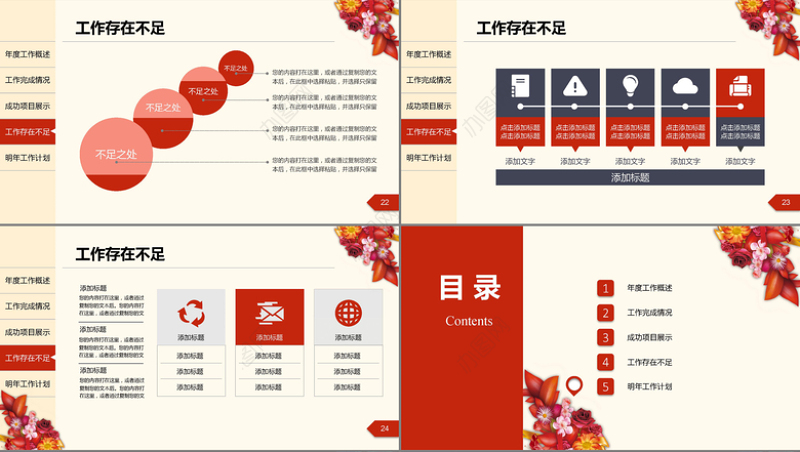 2017年度工作总结汇报PPT模板