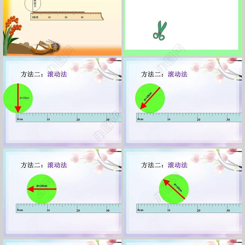  圆的周长数学课件PPT模板