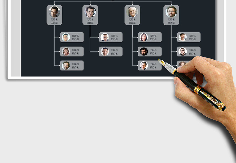 2021年公司企业人事组织结构图