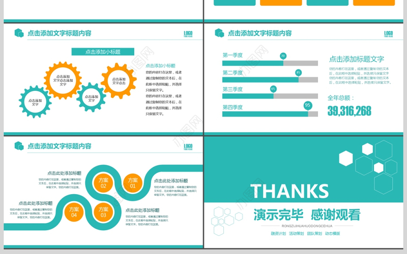 商业计划书模板创业融资商业计划书PPT
