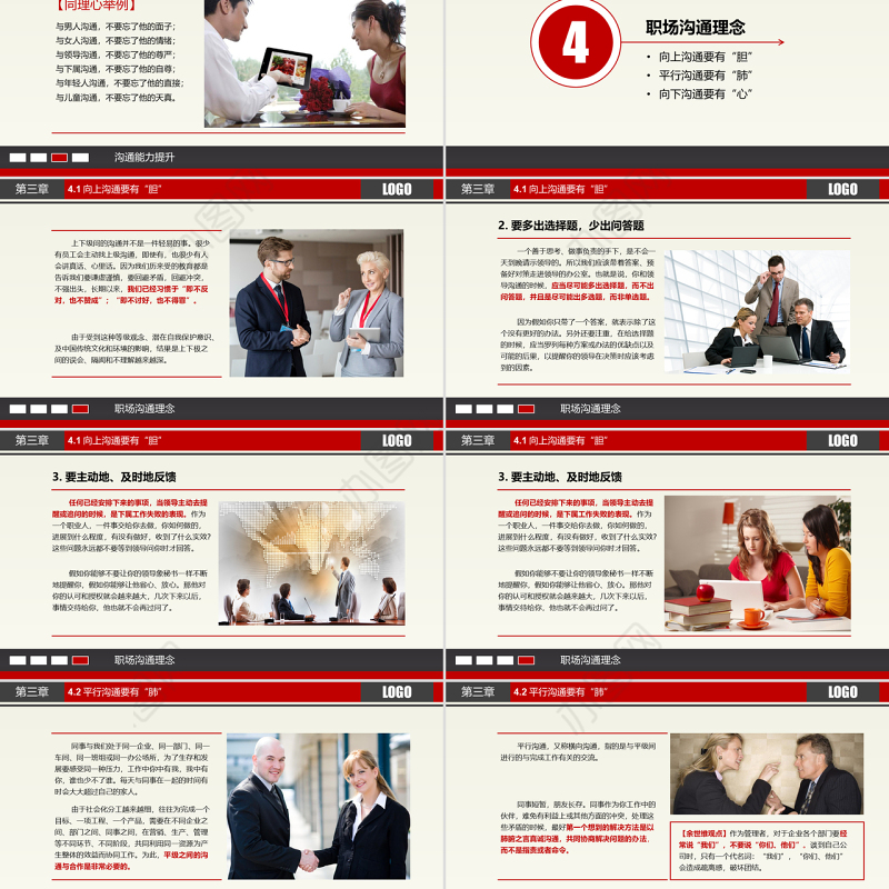 原创沟通技巧PPT沟通技能PPT模板设计-版权可商用