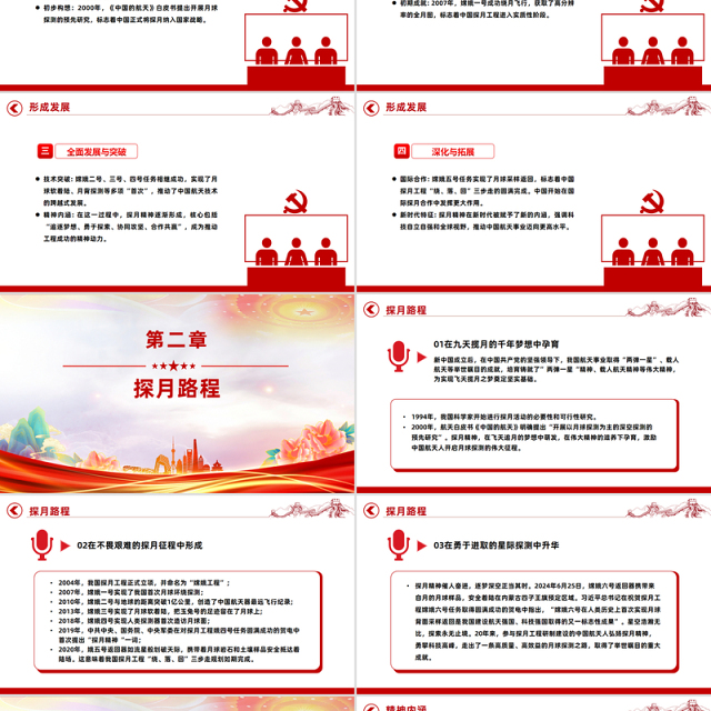 党政风探月精神PPT中国共产党人的精神谱系党课