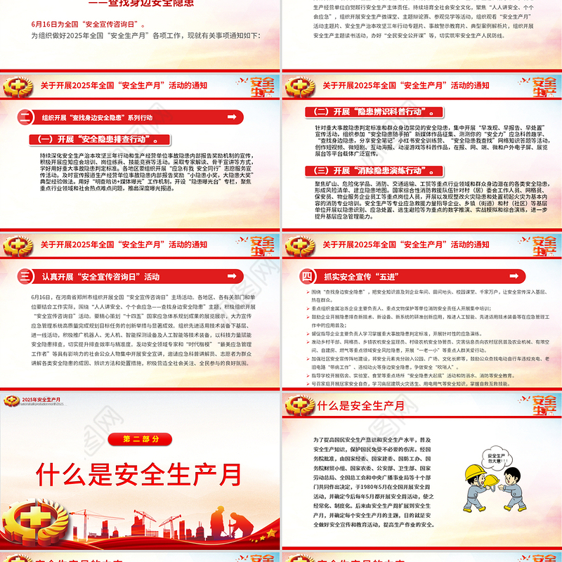 2025年全国安全生产月PPT精品人人讲安全个个会应急查找身边安全隐患课件