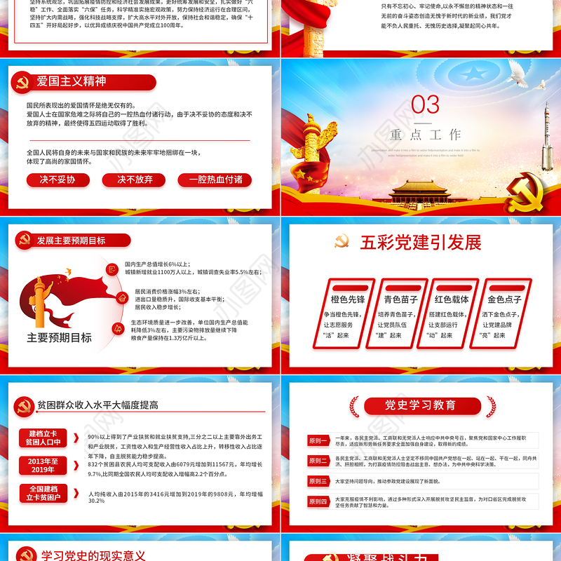 2021社区民主生活会PPT党政风上半年社区党建工作回顾以及发展目标基层党组织党课课件