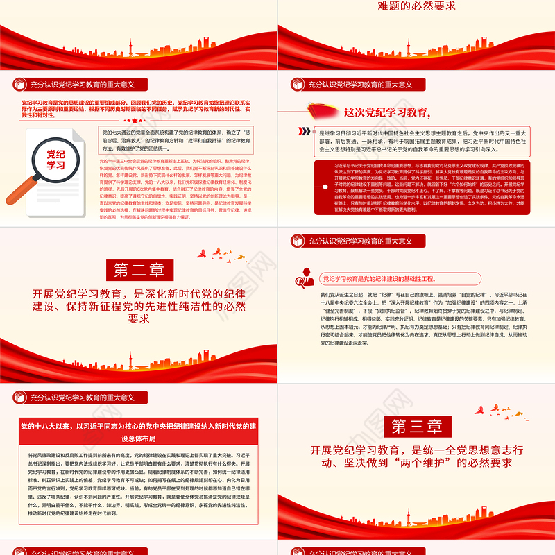 大气精美充分认识党纪学习教育的重大意义PPT课件