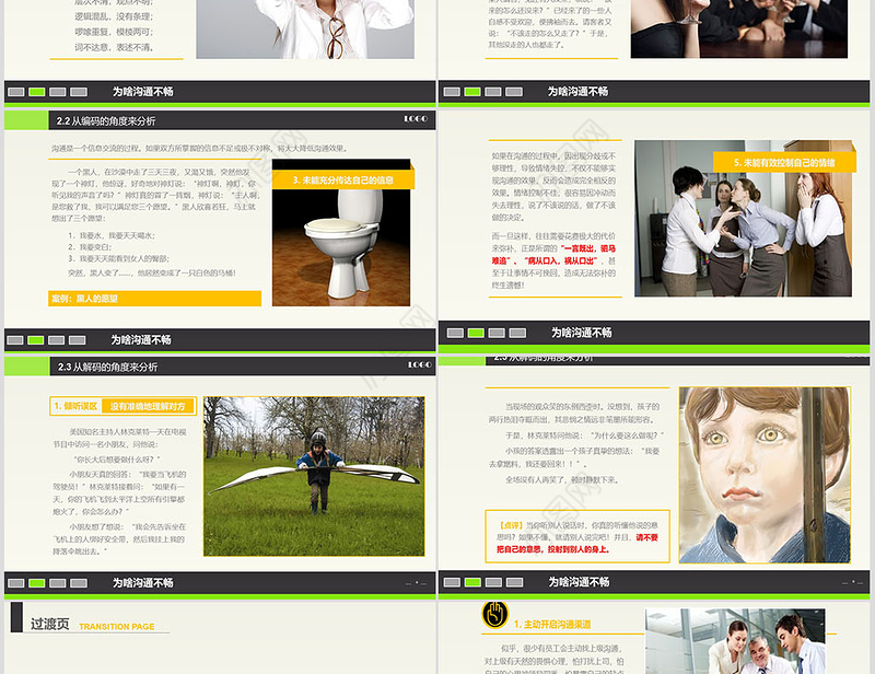 2021实用沟通技巧培训PPT简洁大气课件模板