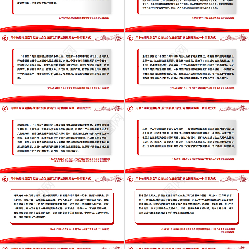 简洁风用中长期规划指导经济社会发展是我们党治国理政的一种重要方式PPT课件