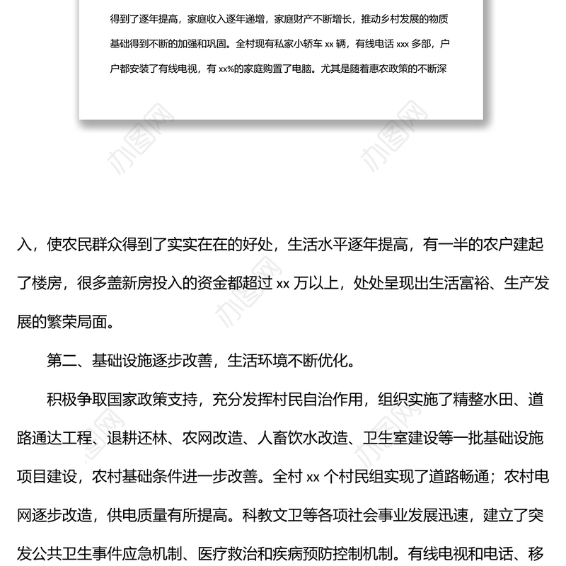 关于考察xx村乡村振兴工作开展情况调研报告