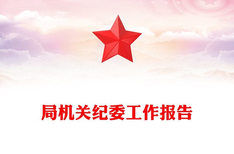 局机关纪委工作报告