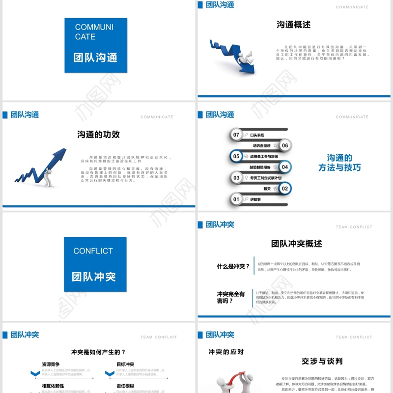 蓝色人物团队建设与管理