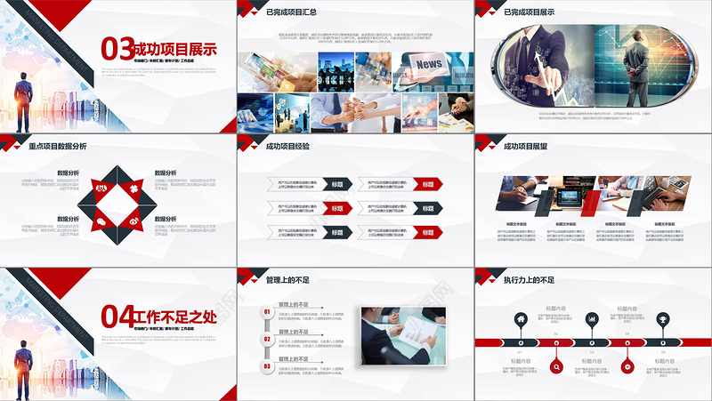 2018市场部销售年终工作总结PPT模板