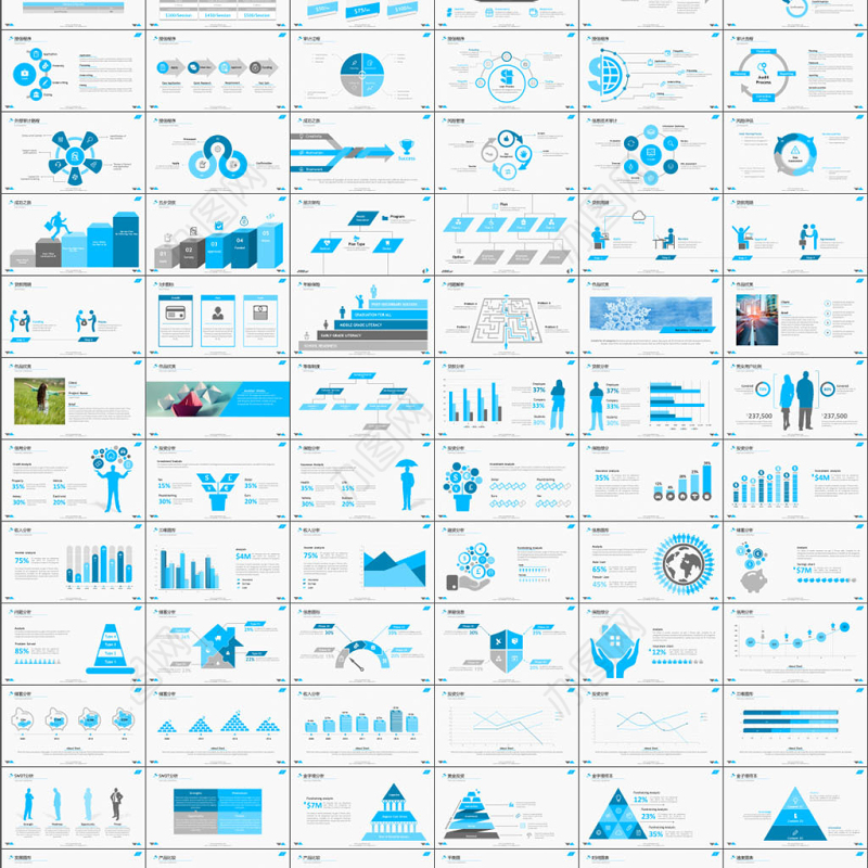 高端公司宣传计划总结关系列表数据图表合集