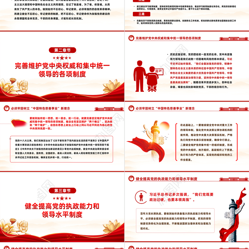 解决大党独有难题的根本之策PPT党建风学习教育党课课件模板