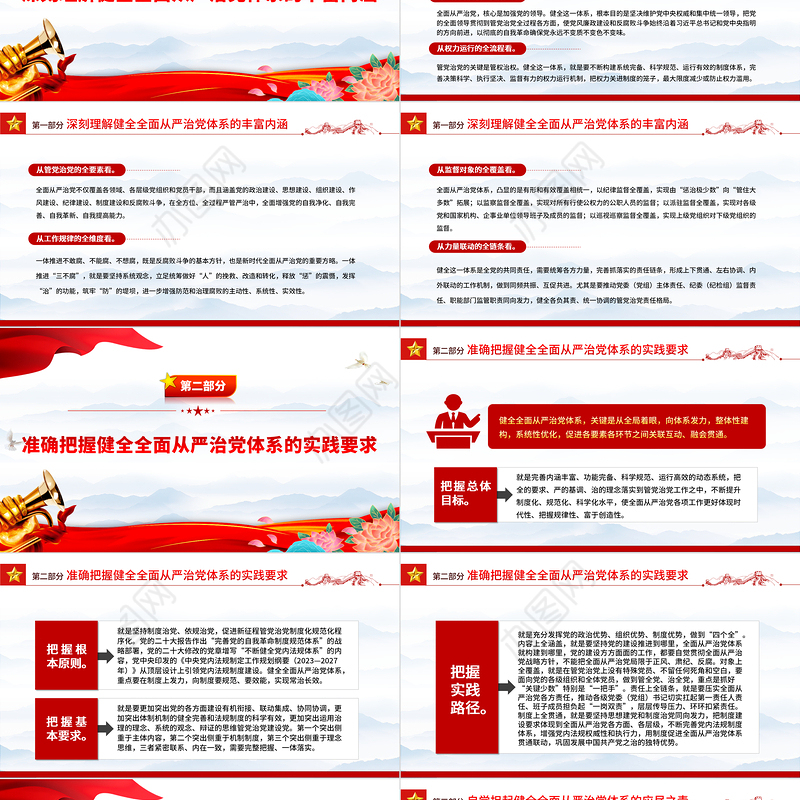 以健全全面从严治党体系为有效途径推进党的自我革命PPT学习党的自我革命的重要思想课件