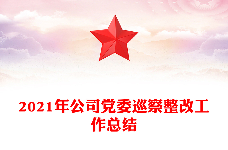 2021年公司党委巡察整改工作总结