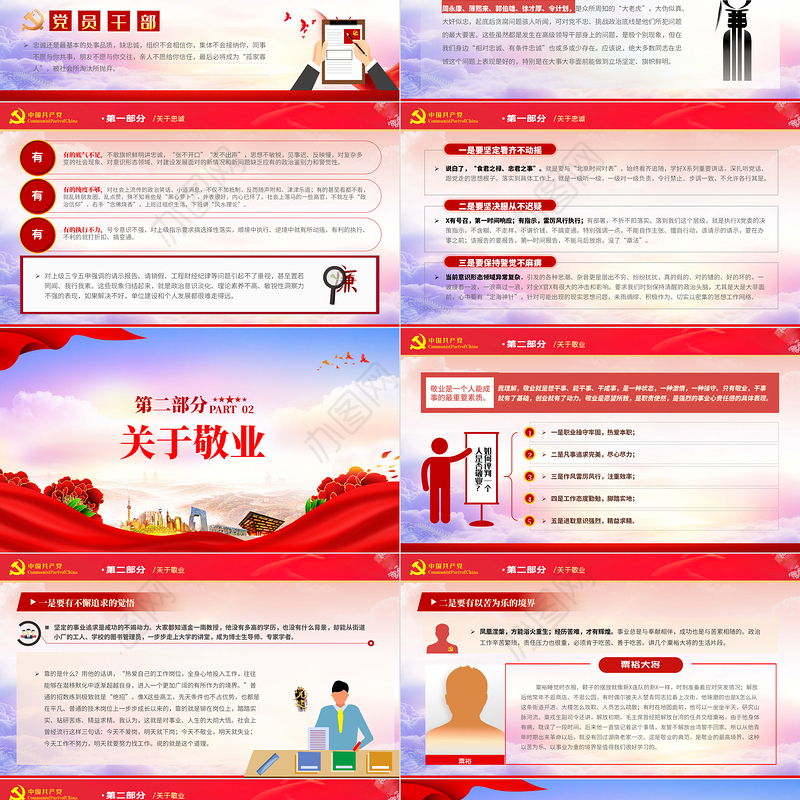 漫谈如何做一名合格的党员干部PPT2021年党员干部专题党建微党课课件