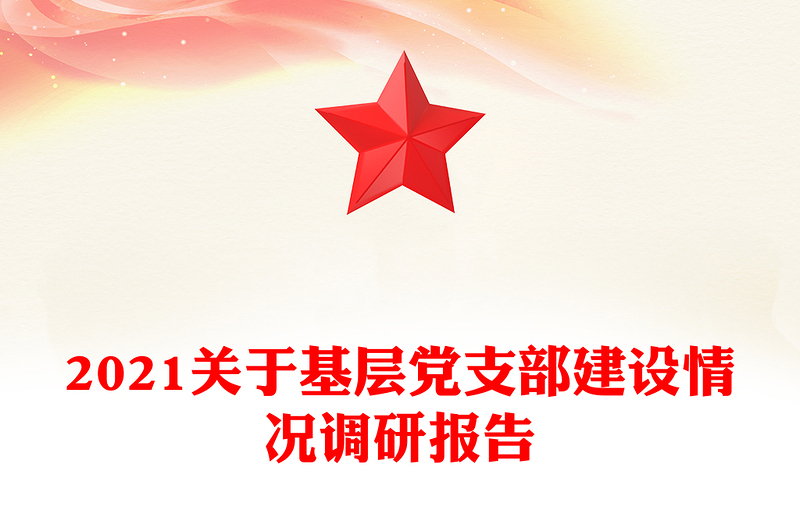 2021关于基层党支部建设情况调研报告
