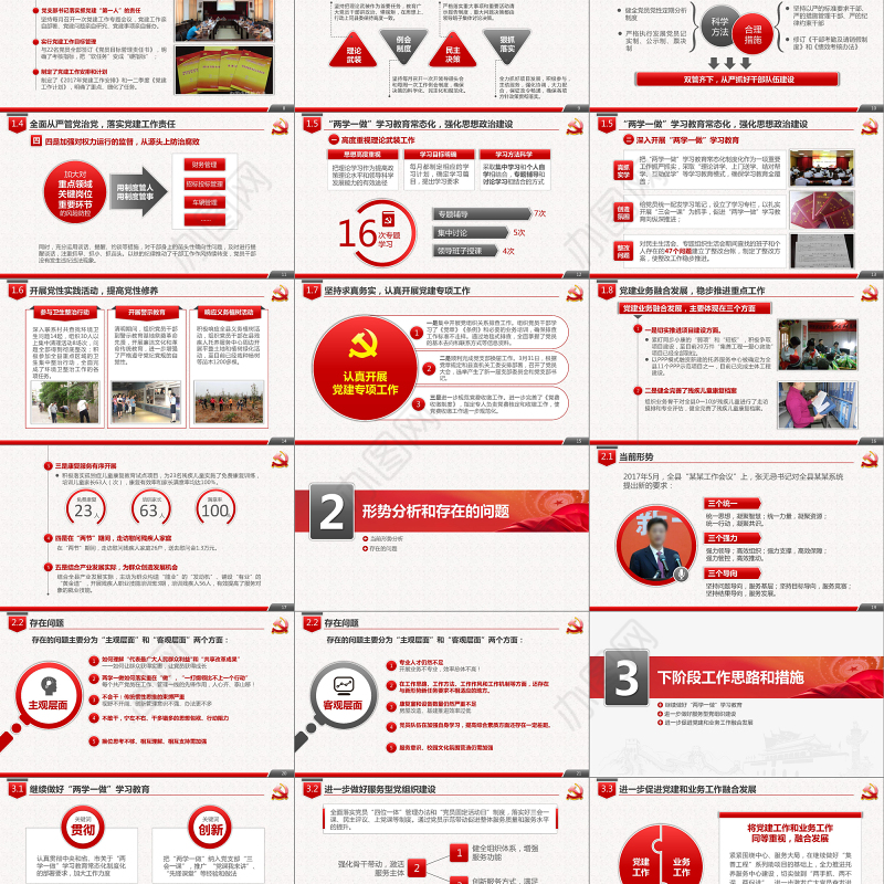 2019党政机关党建工作PPT模板