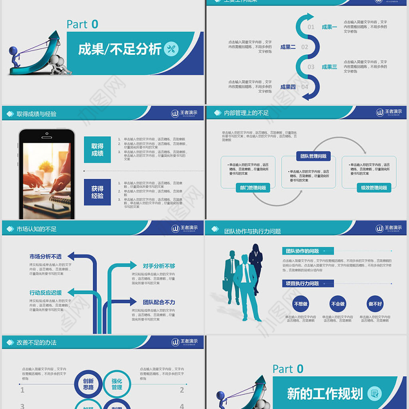 年终述职报告年终总结新年计划PPT
