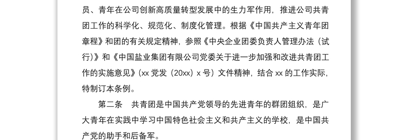 共青团工作制度汇编（23万字，集团公司企业2020年版）（团支部制度汇编）