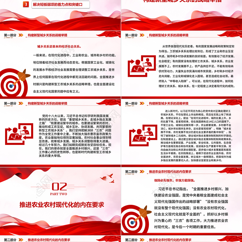 2023以乡村全面振兴推动现代化建设PPT党政风解决好“三农”问题实施乡村振兴战略专题党课课件模板下载