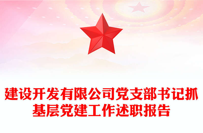 建设开发有限公司党支部书记抓基层党建工作述职报告