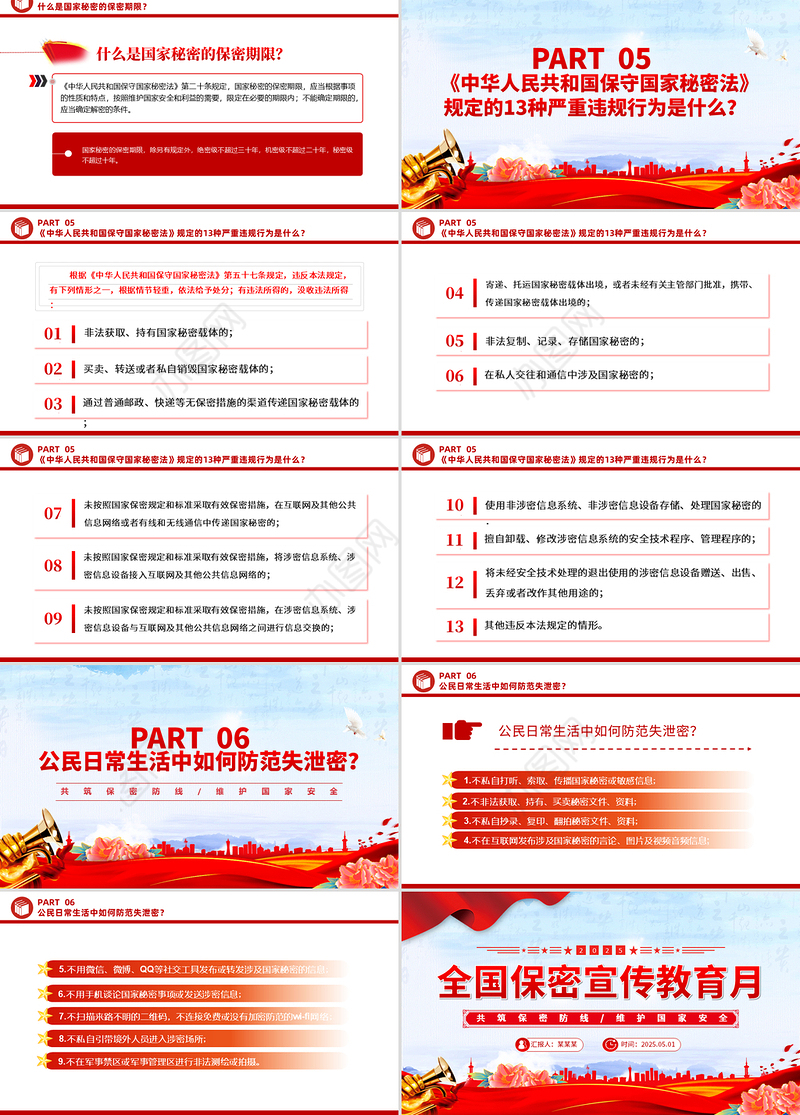 精品2025年全国保密宣传教育月PPT共筑保密防线维护国家安全课件