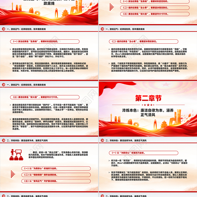 激扬正气淬炼本色践行使命PPT精美大气廉洁微党课