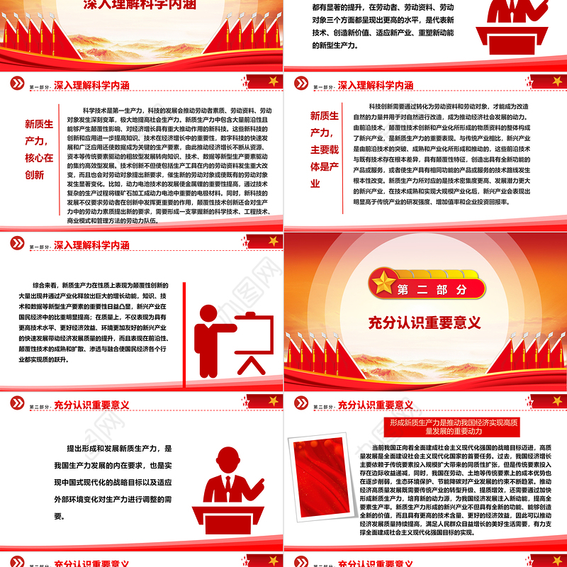 新质生产力引领发展新优势ppt简洁大气深刻把握新进品“新质生产力”理念党组织专题党课课件