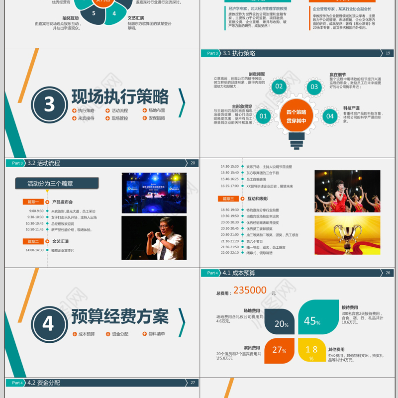 简约活动策划执行方案PPT模板