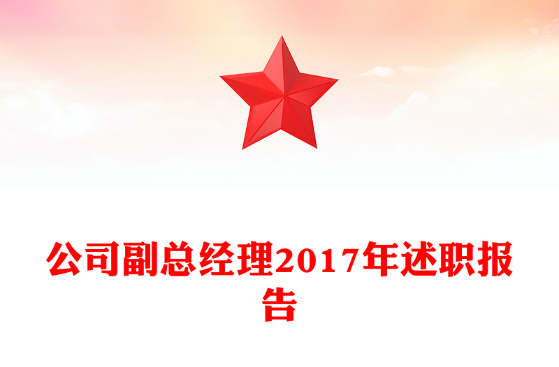 公司副总经理2017年述职报告