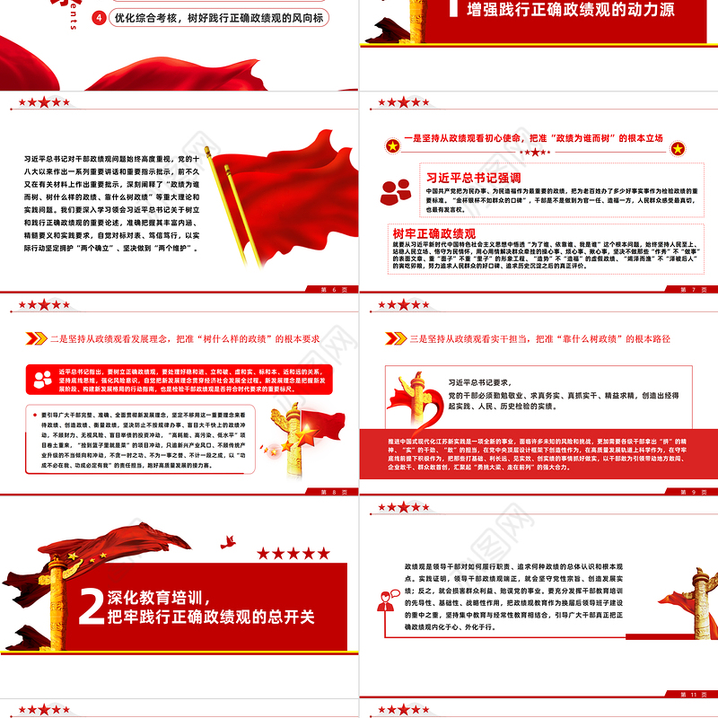 树立和践行正确政绩观引领高质量发展走在前PPT全心全意为人民服务为民造福党员学习党课