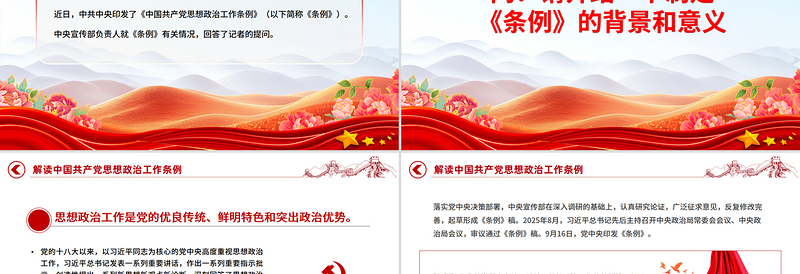 2025《中国共产党思想政治工作条例》解读PPT课件