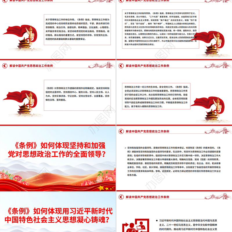 2025《中国共产党思想政治工作条例》解读PPT课件