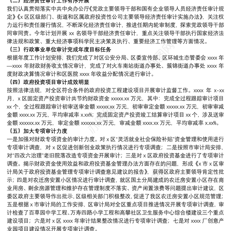 审计局20xx年监督问责工作总结