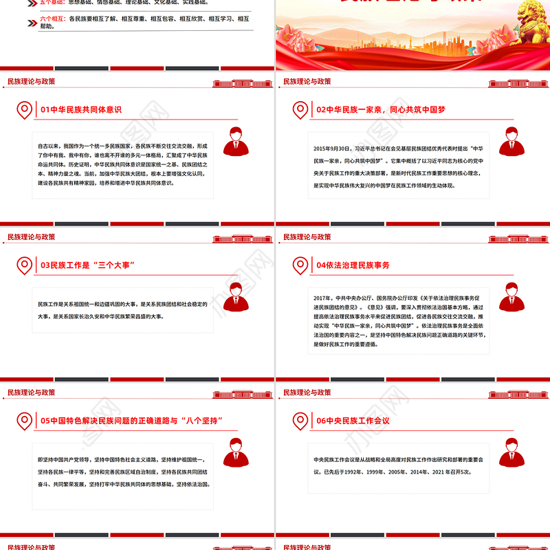 9月民族团结进步活动月PPT民族团结知识应知应会课件