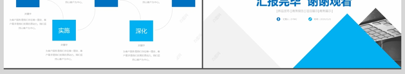 蓝色精美商务风工作总结汇报ppt财务工作