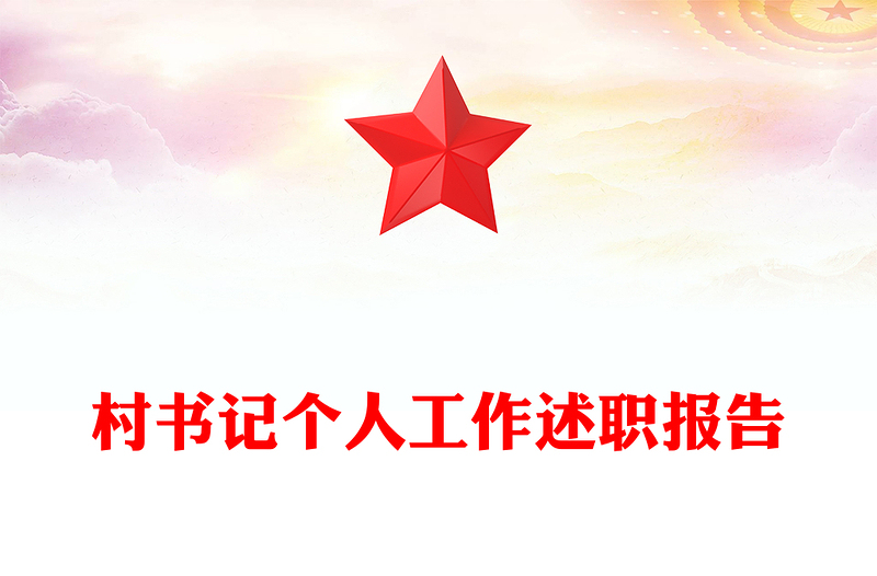 村书记个人工作述职报告