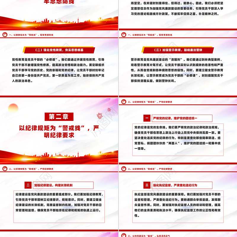 新时代党风廉政建设要抓牢“五条线”PPT党政风廉政教育党课