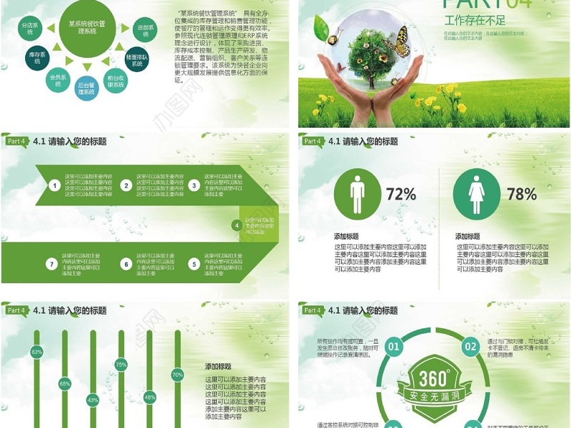 绿色低碳环保生活项目公关营销动态PPT