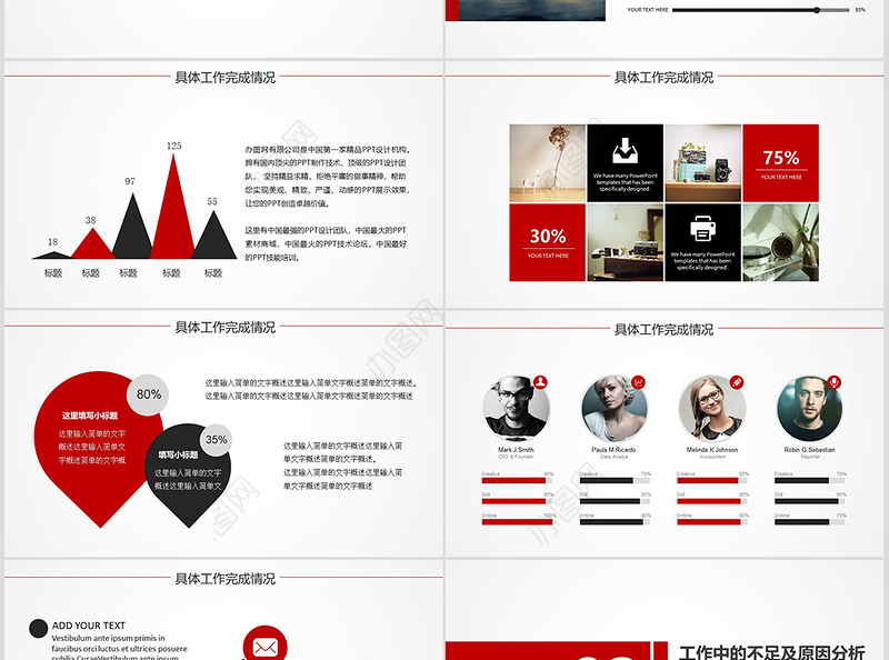 2019总结2018年度工作汇报总结ppt模板