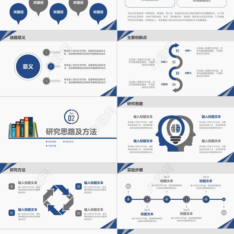 原创毕业答辩论文答辩研究生论文开题报告PPT-版权可商用