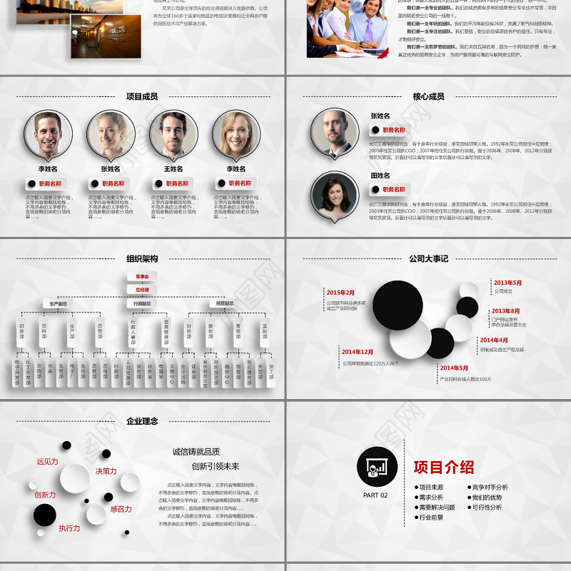 创业融资商业策划计划书PPT模板下载