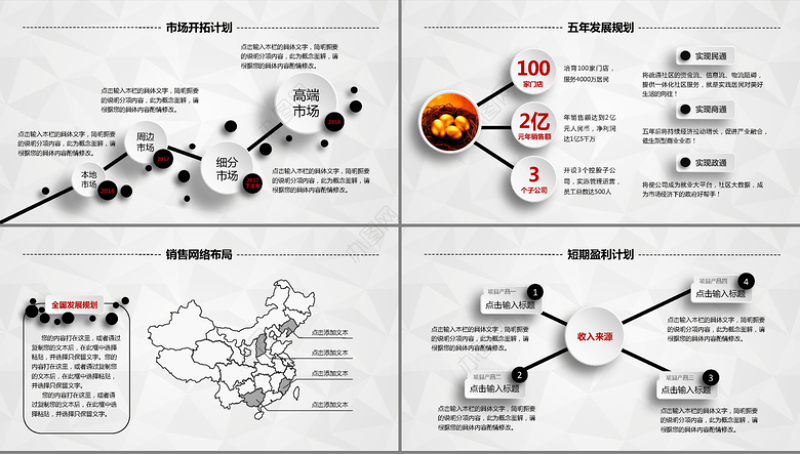 创业融资商业策划计划书PPT模板下载